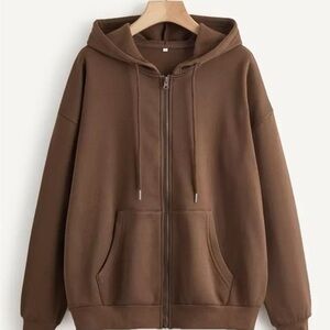 Brown women’s Hoodie Jacket
